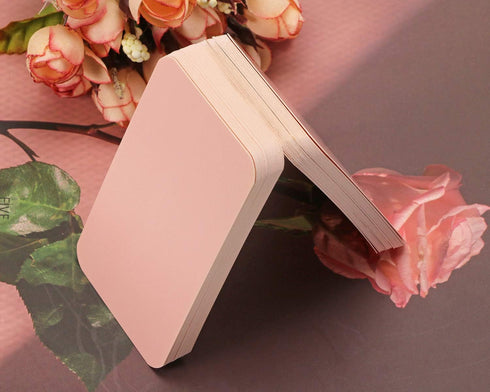 Tupalizy 100PCS Small Blank Paper Message Note Cards - Double-Sided Mini Greeting Place Name Vocabulary Tags (Light