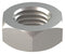 FABORY 3/4"-10 Plain Finish 316 Stainless Steel Jam Hex Nuts, 5 pk.