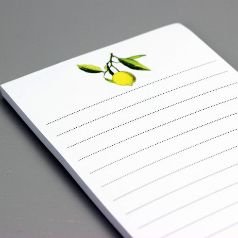 Lemon and Olive Branch Refrigerator Notepads - Set of 2