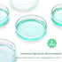 Huanyu 100mm High Borosilicate Glass Petri Dish with Lids, 5pcs Bacterial Culture Dishes for Lab Science