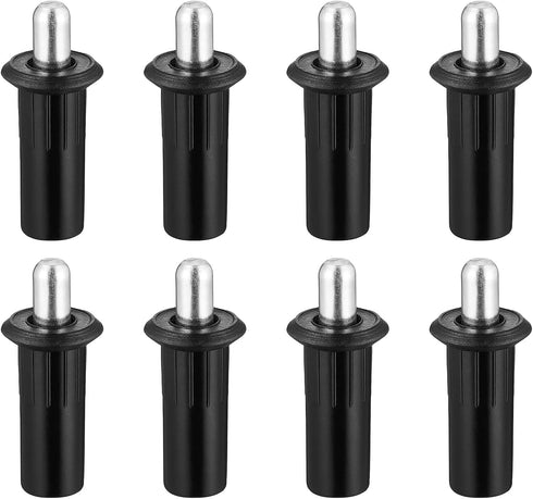 Azefnuhk 8 Pieces Black Metal Cabinet Door Damper Replacement Pins, Spring Loaded Telescopic