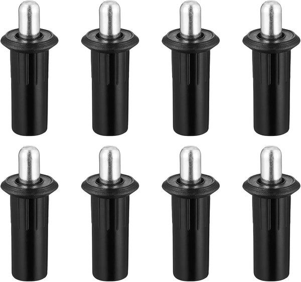 Azefnuhk 8 Pieces Black Metal Cabinet Door Damper Replacement Pins, Spring Loaded Telescopic