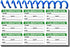 Self Laminating Calibration Labels, 1x2 Inch Write-on Calibration Stickers for Equipment Inspection
