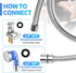1Pcs 3 Blue Shampoo Bowl Sprayer Head with Filter Salon Shampoo Bowl Faucet Sink Sprayers Lava Cabezas Para Peluquera
