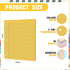 PerKoop 600 Sheets Loose Leaf Paper, 8.5" x 11" Colored Filler Paper, 12 Pack Lined College Ruled Notebook