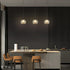 1-Light Weesalife Crystal Chandeliers for Dining Room Lights Fixture Over Table, Black Modern Pendant Light