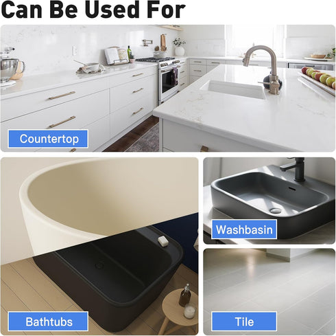 25-30sq.ft DWIL Tile Paint, Tub and Tile Refinishing Kit with Tools, Bathtub Paint Water Based &Low Odor, Easy to Use