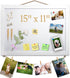 White Bulletin Board Cork Boards with Felt 15"x11" Small Display Pin Board for Walls Jewelry Notes Collection Office