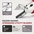Ronan Multi-Cut Quick Change Utility Cutter, Razor Sharp Multipurpose Cutting Tool Cuts Cable, Wood, Carpet, Laminate
