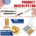 20 Sets Brass Bracket Bolt Fasteners and Stainless Steel Tactical Lock Rivets for Knife Making Supplies