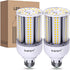Amazon High Brightness LED Light Bulb, 2 Pack, 30W-300W/LED Corn Bulb, E26 Base, 5000K, Suitable for Garage, Workshop