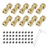 MECCANIXITY 10pcs Brass Shaft Coupling Joint Connector 2mm to 3mm with Screws for RC Model Car Airplane Motor