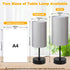 Unicozin 17Inch 3 7 Dimmable Table Lamp for Bedroom, Touch Control Bedside Lamp for Reading, CCT & RGB Color Changing