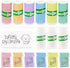 9 Rolls Self-Adhesive Mini Printer Paper - 6 Vibrant Colors & 3