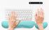 iFine Upgrade Cleanable PU Leather Keyboard Wrist Rest Pad & Mouse Cushion for School, Home, Office, Comfortable
