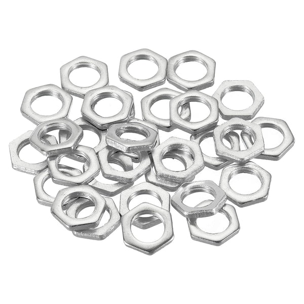 PATIKIL M10 x 1.0 Steel Hex Nuts, 30 Pack Metric Thread Zinc Plated
