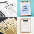 HappyHapi 15 Pack Mini Clipboards, 6 x 9 Inches A5 Small Clipboards for Home, Office, School Classroom Supplies