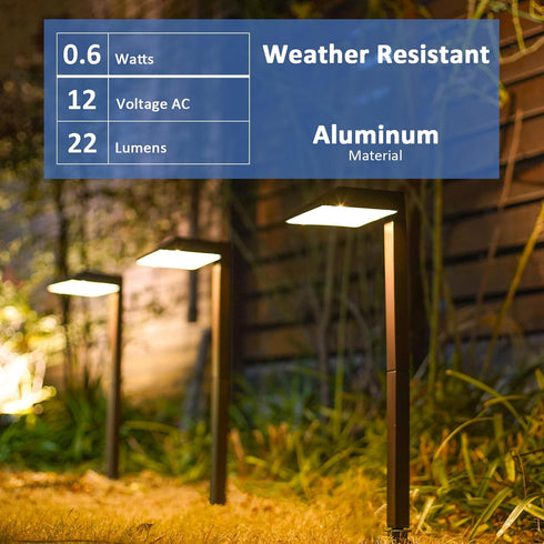 8409210101 0.6W Malibu Lighting Malibu Landscape Lighting, Low Voltage Equinox LED Path Light Charcoal Brown