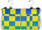 SyXIOP Buffalo Plaid Check Yellow Blue Green Gradient Bedside Storage Organizer Table Cabinet