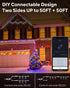 C9 33Ft 50 Dynamic Christmas Lights Outdoor, LED Smart RGB, APP Remote Controlled, Connectable Waterproof Music Xmas