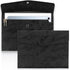 Toplive Soft Waterproof PU Leather A4 Document File Folder, Expanding Organizer Portfolio with Card Holder and Pen
