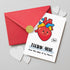 mmuue Cute Thank You Card for Heart Surgeon, Funny Thank you Gift for Women Men, Appreciation Card for Doctor Nurse