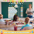 Boho The Power of Yet Classroom Bulletin Board Decoration, Rainbow Motivational Growth Mindset Cutouts for School