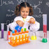 ZENFUN 12 Pieces Jumbo Test Tubes with Stand, 5 Jumbo Test Tubes, 6 Liquid Droppers, 1 Storage Stand, Multi-Color