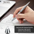 Kavura 316L Spin Decision Pen CNC-Machined Stainless Steel Fidget Pen with Magnetic Stand | Smooth Writing Gel Ink |