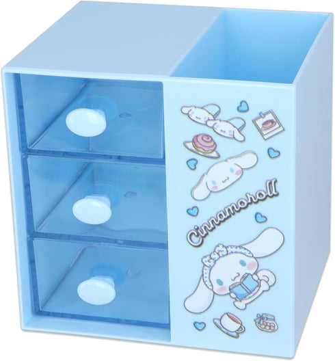 Roffatide Cinnamoroll Desktop Container, Cute Pencil Cup Pot Makeup Brush Holder for Desk Office Supplies