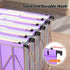Extra Capacity Plastic Hanging File Folders, 12 Pack, Heavy Duty 2 Inch Expansion, Letter Size, Purple