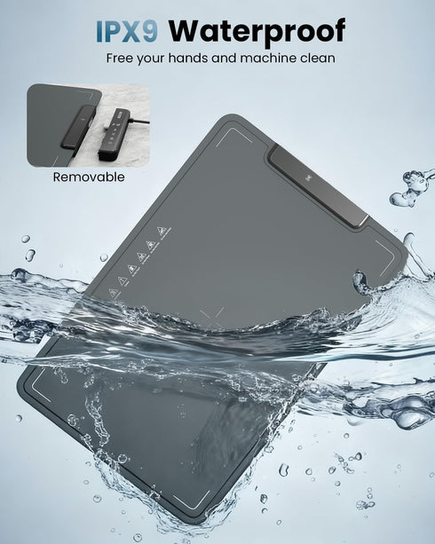 Zeltri 24''X16'' 6 6 Food Warmer Mat Plug and Play-Large Rapid Full Surface Heating, Level Temp, Hour Timer, Child