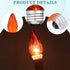 Neowah 25W Bulbs, 120 2 Pack Amber Flame Tip Chandelier Decorative Glass, Lumens