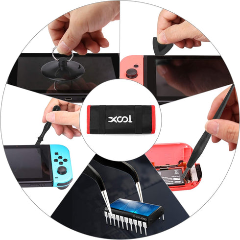 XOOL 17 in 1 Tri Tip Screwdriver, Professional Game Bit Repair Tools Kit for Switch, PS3, PS4, Xbox
