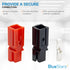 BlueStars 30 PCS Powerpole Connectors, Quick Disconnect Assortment Kit, Red, Black & Silver Housing, AWG 12-16