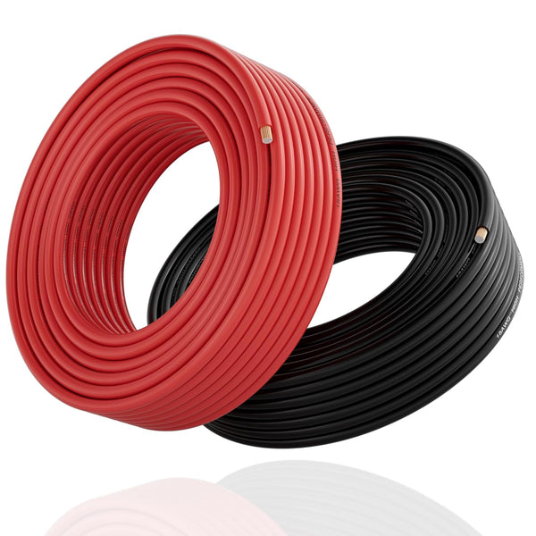 Mygatti 16 Gauge Wire (2-Pack Red/Black Each 25FT), 16AWG CCA, Low Voltage Automotive