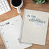 Softcover Everything Is Fine, 8.5" x 11" Snarky Spiral Notebook, 120 Daily Planner Pages, Durable Gloss Laminated Cover