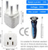 South Africa Travel Plug Adapter, 3 Prong Safe Grounded USA to Type M for Botswana, Nepal, Pakistan, Namibia, White