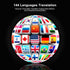 Y113 Language Translator Earbuds, Supports 144 Languages, Online Offline Instant Voice Translator Device with APP for