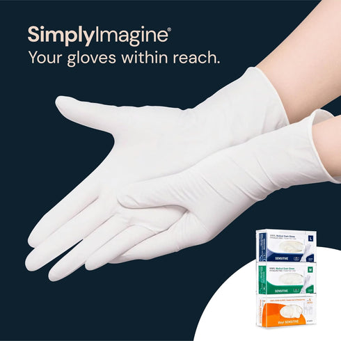 Glove Holder for Wall Mount - Durable Acrylic Glove Box Holder for Disposable Gloves, Clear Dispenser