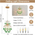 Stylish Mini Crystal Chandelier with Golden Finish and Green Shade