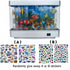 XiaYiTL 80s Fake Fish Tank Lamp - Moving Aquarium Night Light with Virtual Ocean Effect, Retro Design for Adult