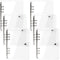 Elsjoy 6 Pack A5 Clear PVC Binder, 6-Ring Soft Notebook Binder, Refillable Notebook, 9.3" x 7"