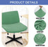 Ouxeer Armless Criss Cross Office Desk Chair Cover, Elastic Criss Cross Office Desk Slipcovers, Accent Mid Back Wide