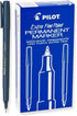 Pilot Extra Fine Point Permanent Markers, Blue Ink, 12-Pack