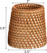 Set 2 Elsjoy of Wicker Pencil Holder, Natural Rattan Pen Cup Woven Makeup Brush Holder, Rustic Utensil Caddy Wicker Pen