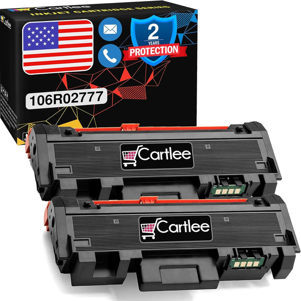 Cartlee Black High Yield Laser Toner Cartridge Replacement for Xerox WorkCentre 3215, 3225, Phaser 3260 (2pk)