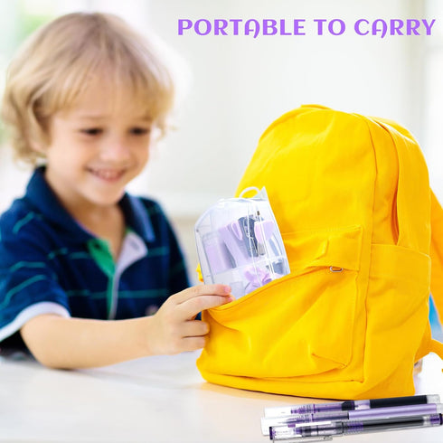 Mini Office Supply Kit - Includes Stapler, Tape Dispenser, Staple Remover, Paper Clips, Scissors, Staples, Pen,