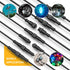 3 3 IP68 1 Male-Divided-2 18AWG 15mm 3 IP68 BTF-LIGHTING Core pin Small Size Y Shape Female Splitter Connctor Black
