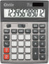 Desktop Calculator 12 Digit with Large LCD Display, Basic Solar Calculator with Battery for Office School Home CF-1523